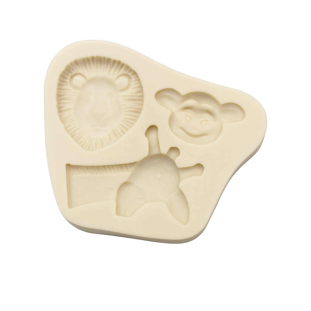 Lion, Giraffe &amp; Monkey - Silicone Mold