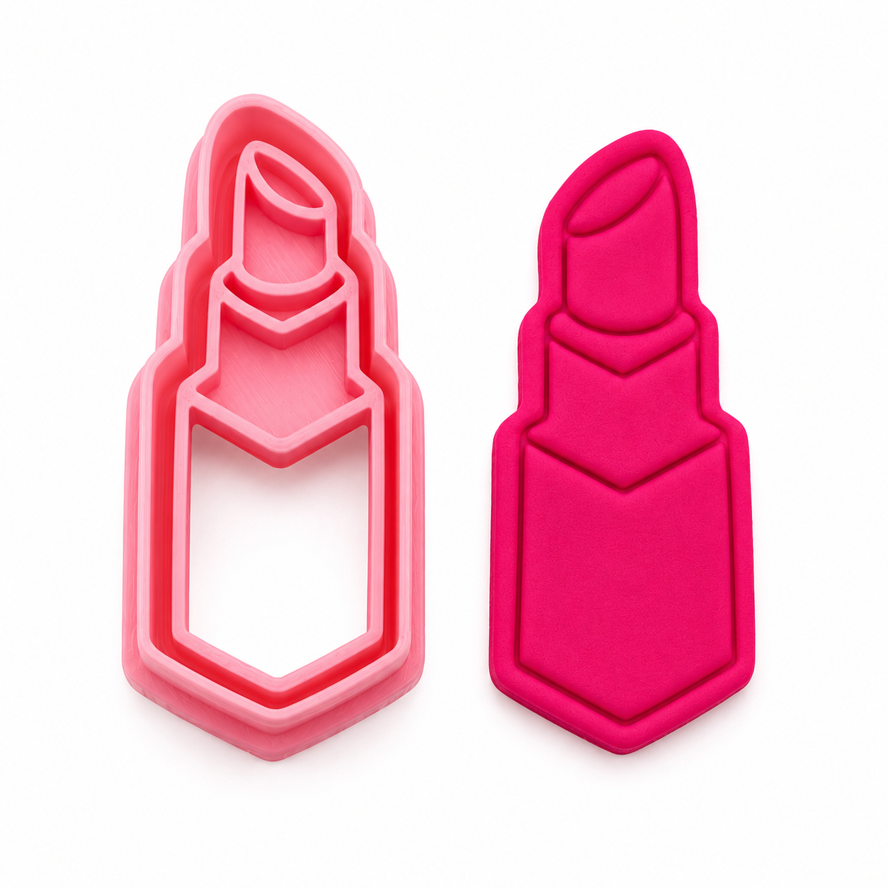 Lipstick - Cookie Cutter Stamp 2-Pc. Set
