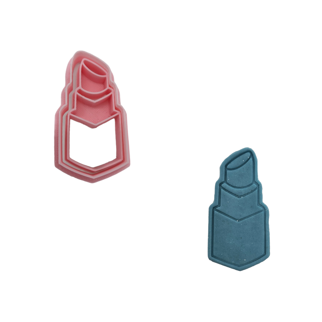 Lipstick Cookie Cutter Stamp 2-Pc. Set