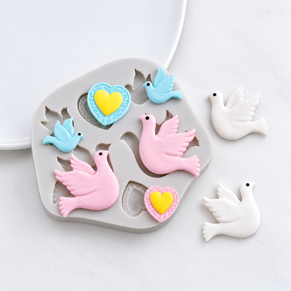 Love of Peace &amp; Heart– Silicone Mold