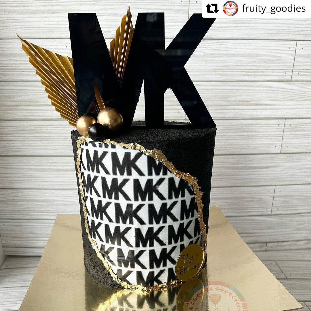 MK Cake Topper