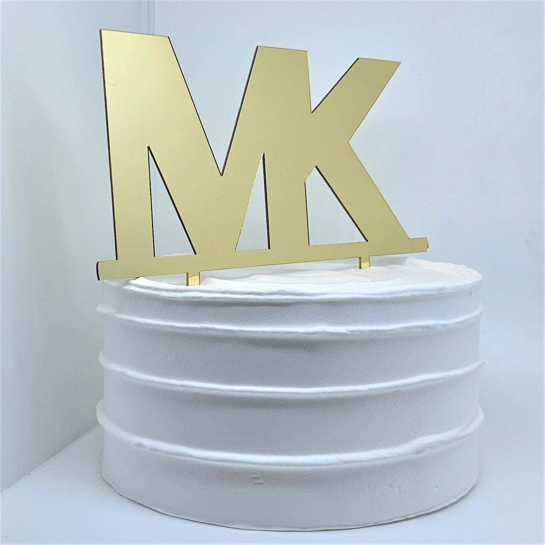 MK Gold Cake Topper