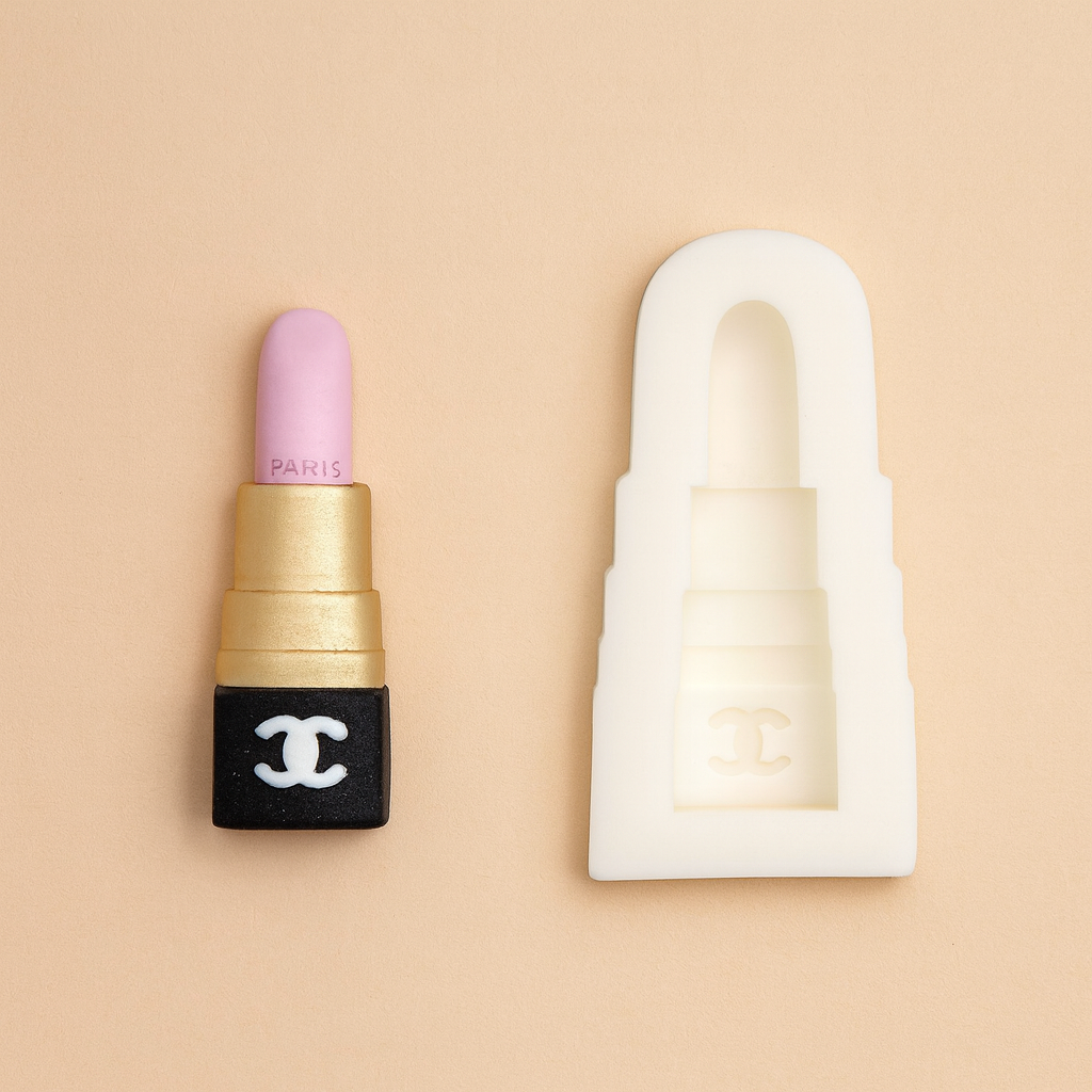 Makeup Lipstick Chocolate Sugar Craft Fondant Clay Resin Silicone Mold