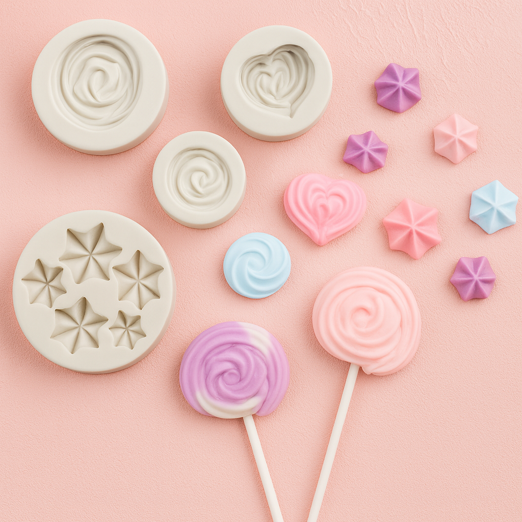 Meringue Whipped Cream Lollipop - Silicone Mold