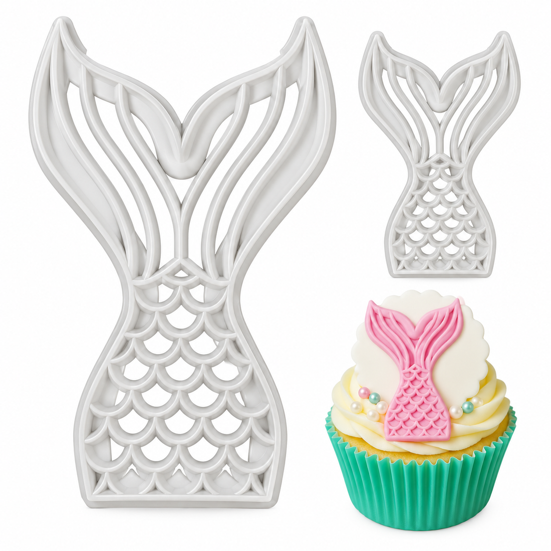 Mermaid Tail - Cutter Stamp 2-Pc. Set