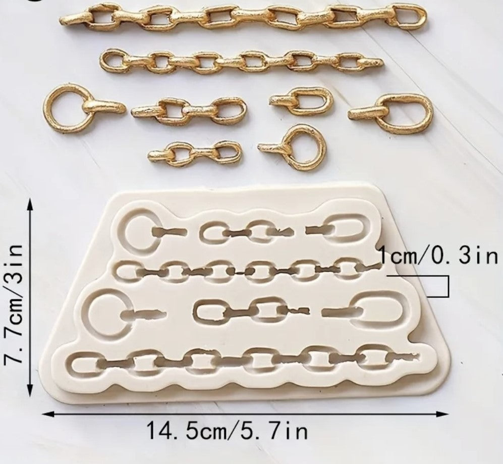 Diamond Silicone Fondant Chain Mold Purse Bag Cake Decorating Gum