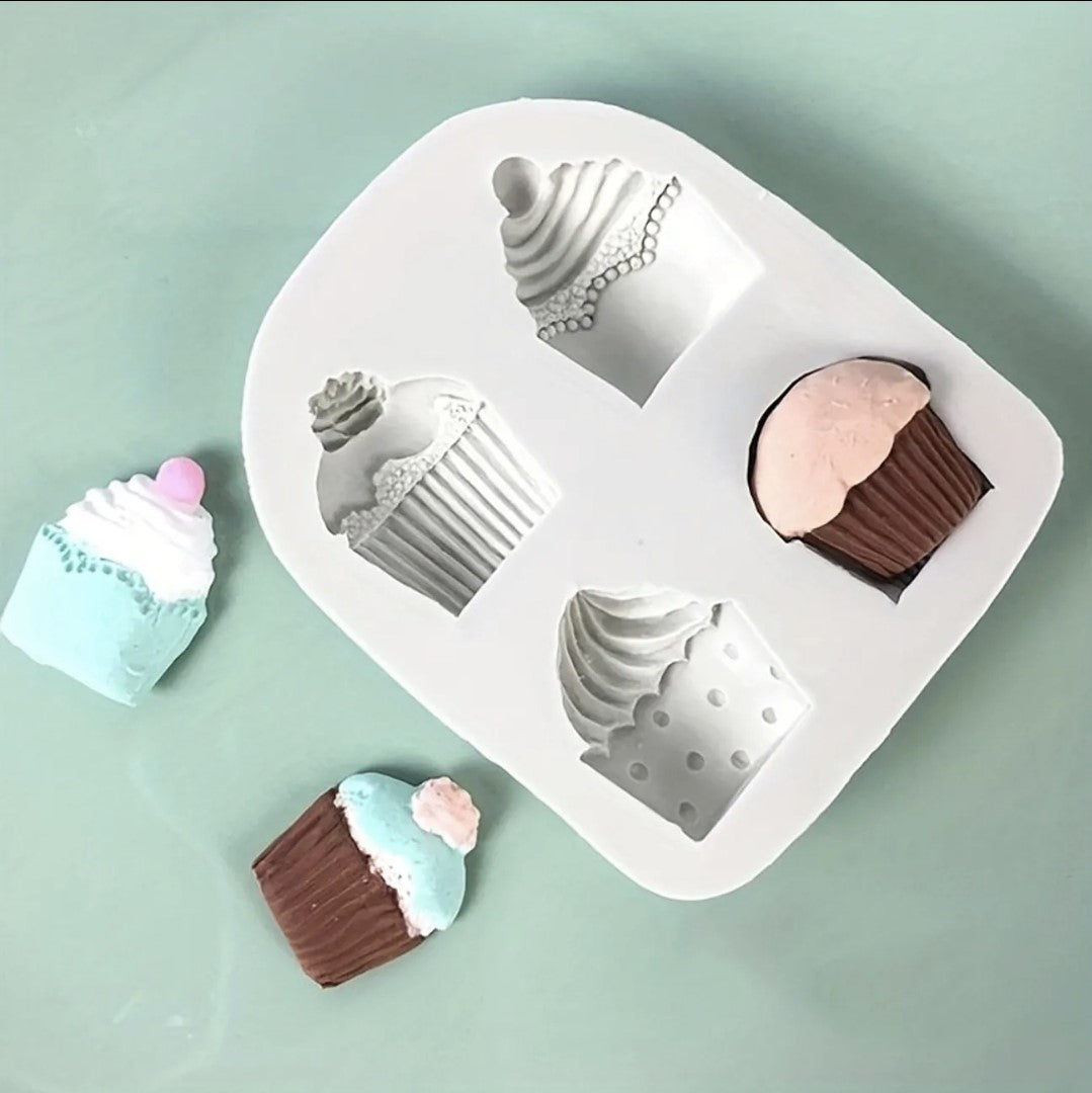 Mini Cupcake Quad - Silicone Mold –