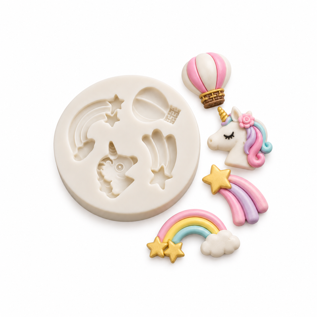 Mini Unicorn Rainbow - Silicone Mold