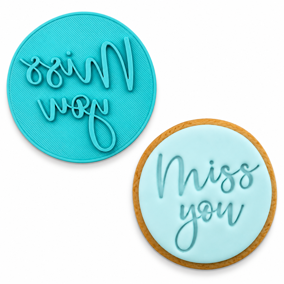 Miss You - Fondant Embosser Stamp