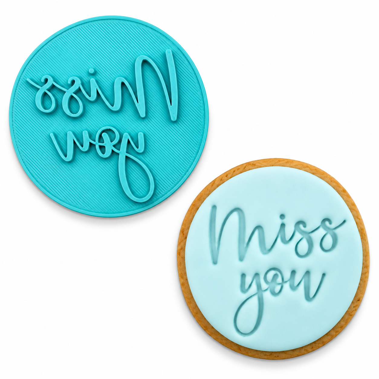 Miss You - Fondant Embosser Stamp