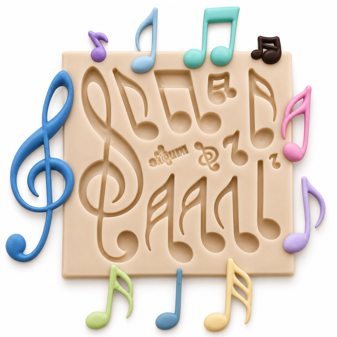 Musical Notes Silicone Mold