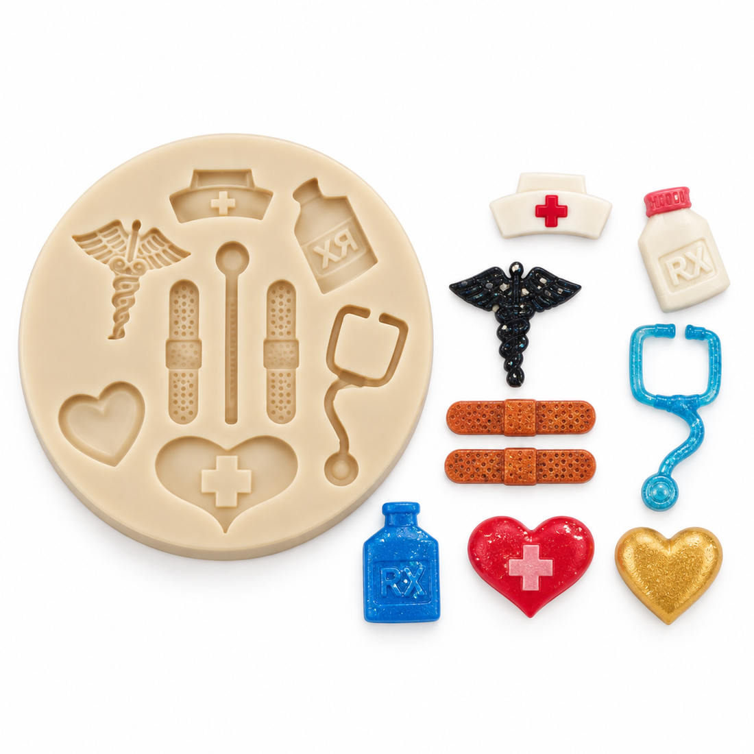 Nurse &amp; Medical Theme – Silicone Mold