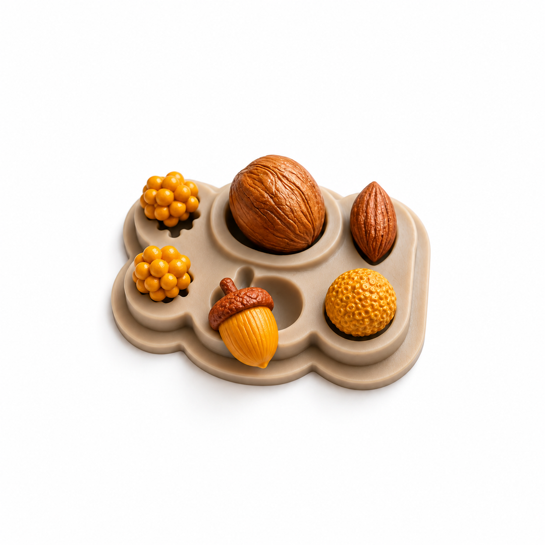 Nuts, Acorn &amp; Berries - Silicone Mold