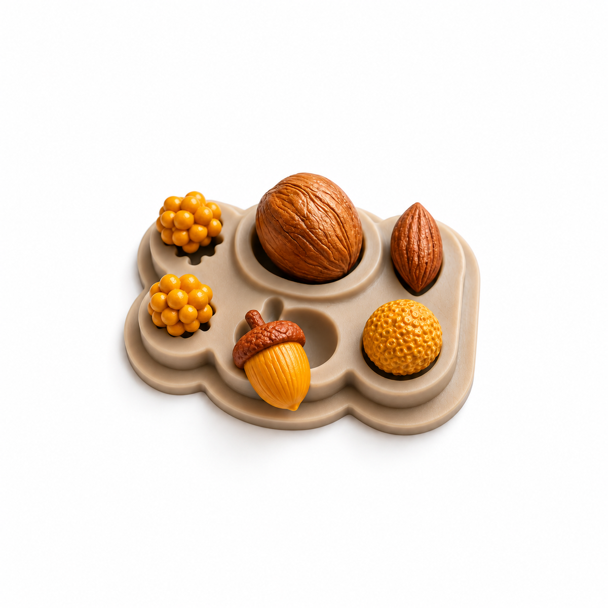 Nuts, Acorn &amp; Berries - Silicone Mold