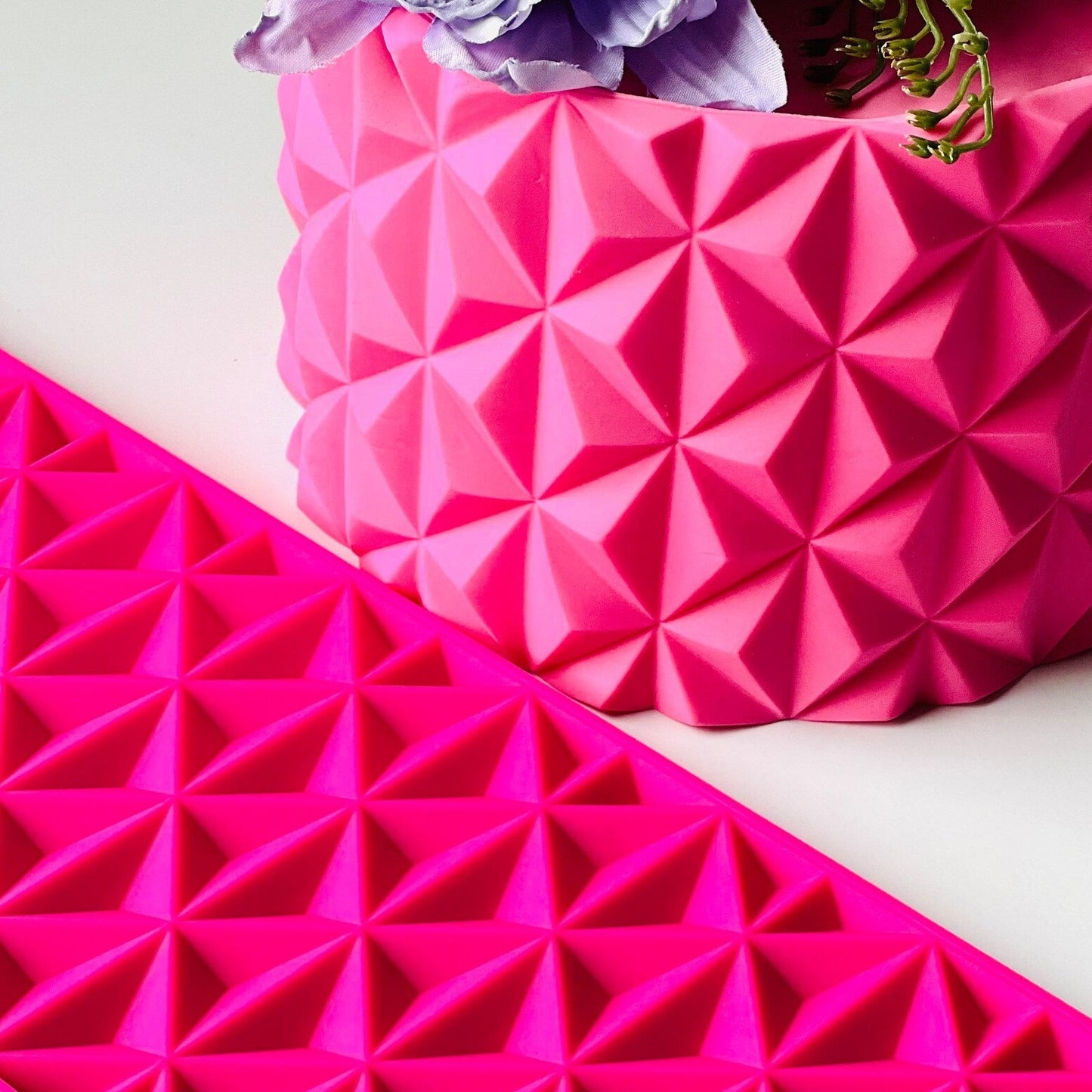 Origami Pyramid Silicone Mold