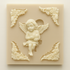 Ornamental Corners Cherub Angel - Silicone Mold