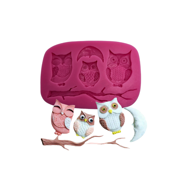 Owl Family - Silicone Mold