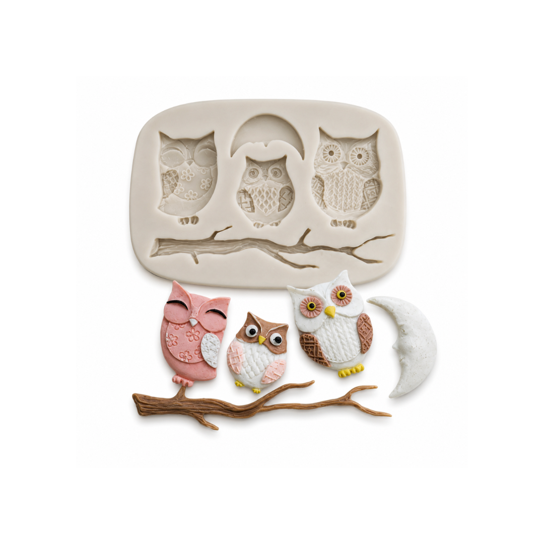 Owl Family - Silicone Mold