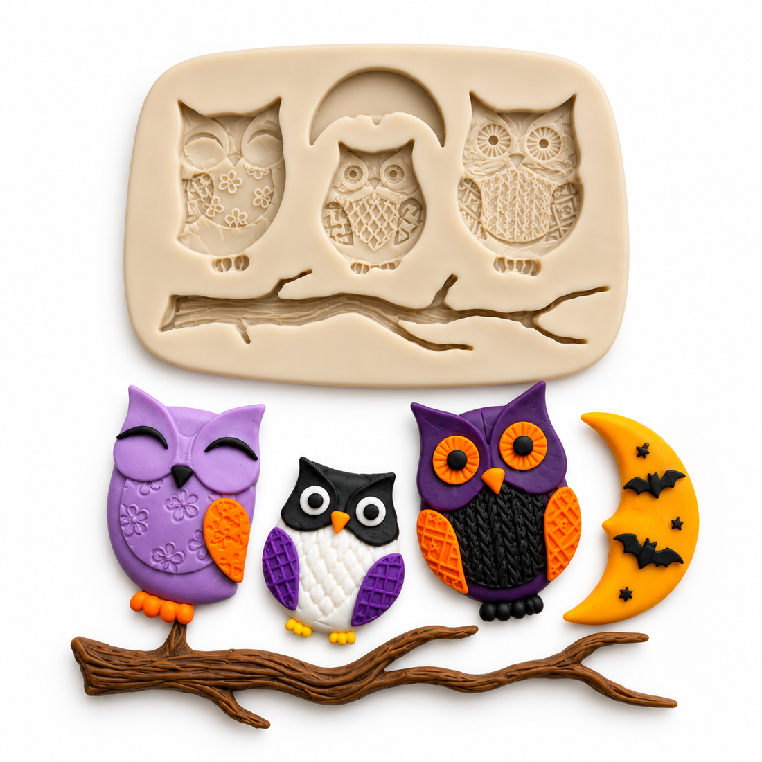 Owl Family - Silicone Mold