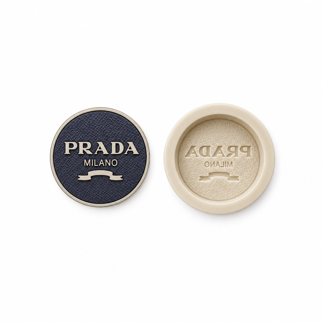 P Milano Round Medal Silicone Mold for chocolate