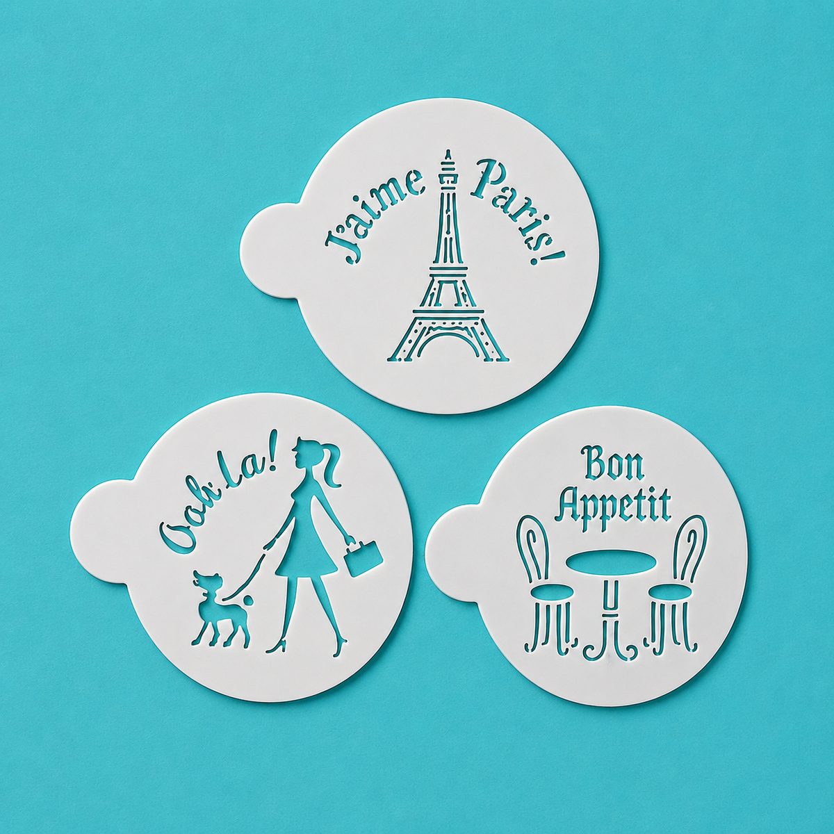 Paris Theme - Stencil 3-Pc. Set