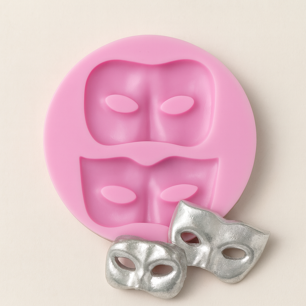 Party Face Mask Masquerade Fondant Chocolate Resin Silicone Mold