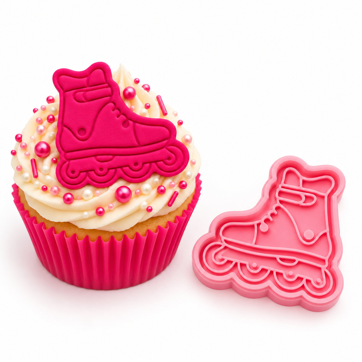 Roller Skate Cupcake and Cutter