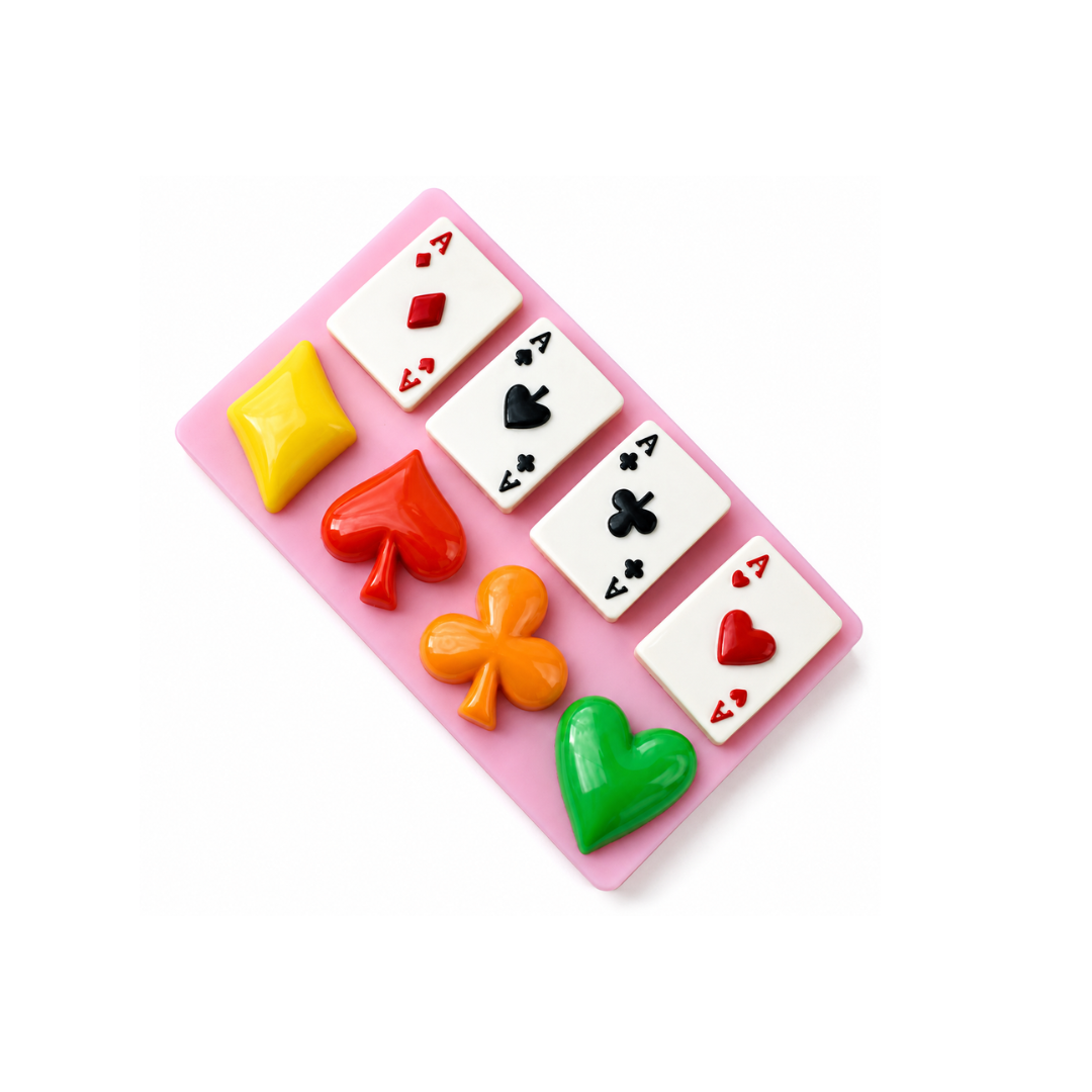 Poker Cards &amp; Suits - Silicone Mold