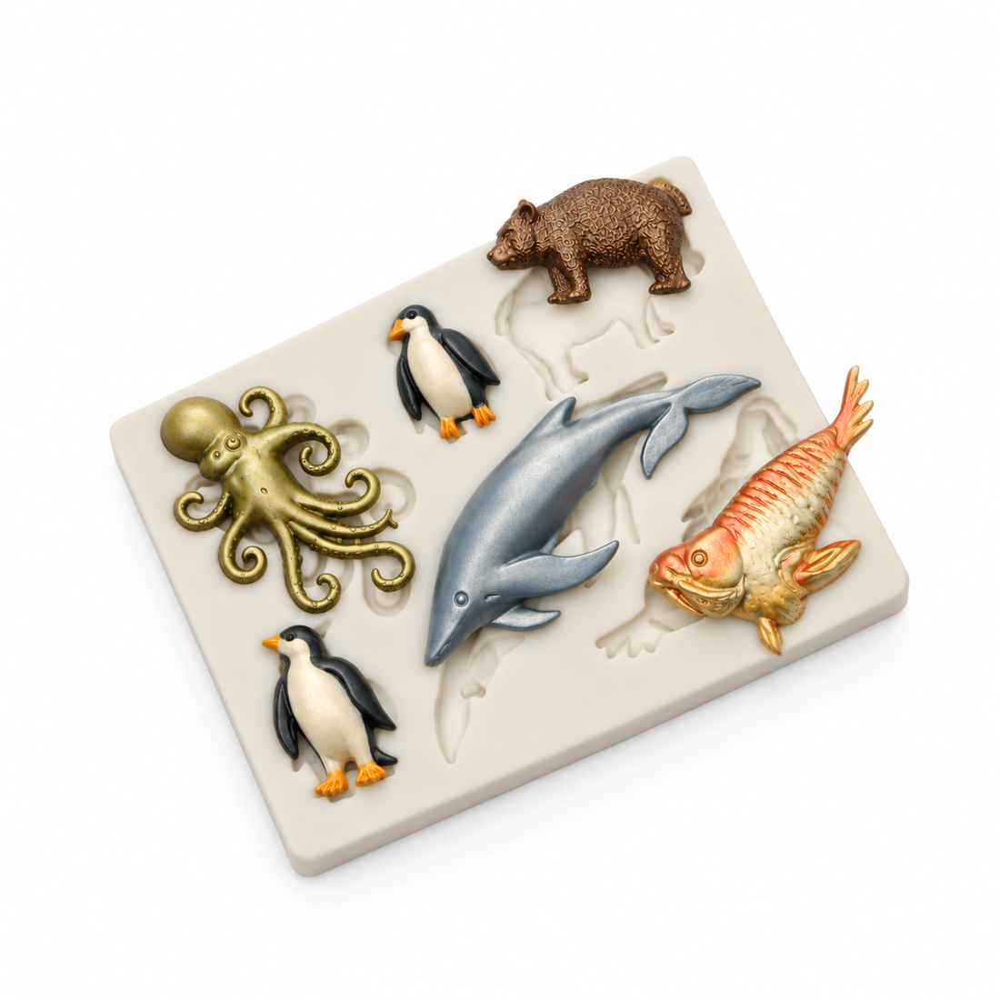 Polar &amp; Sea Animals - Silicone Mold