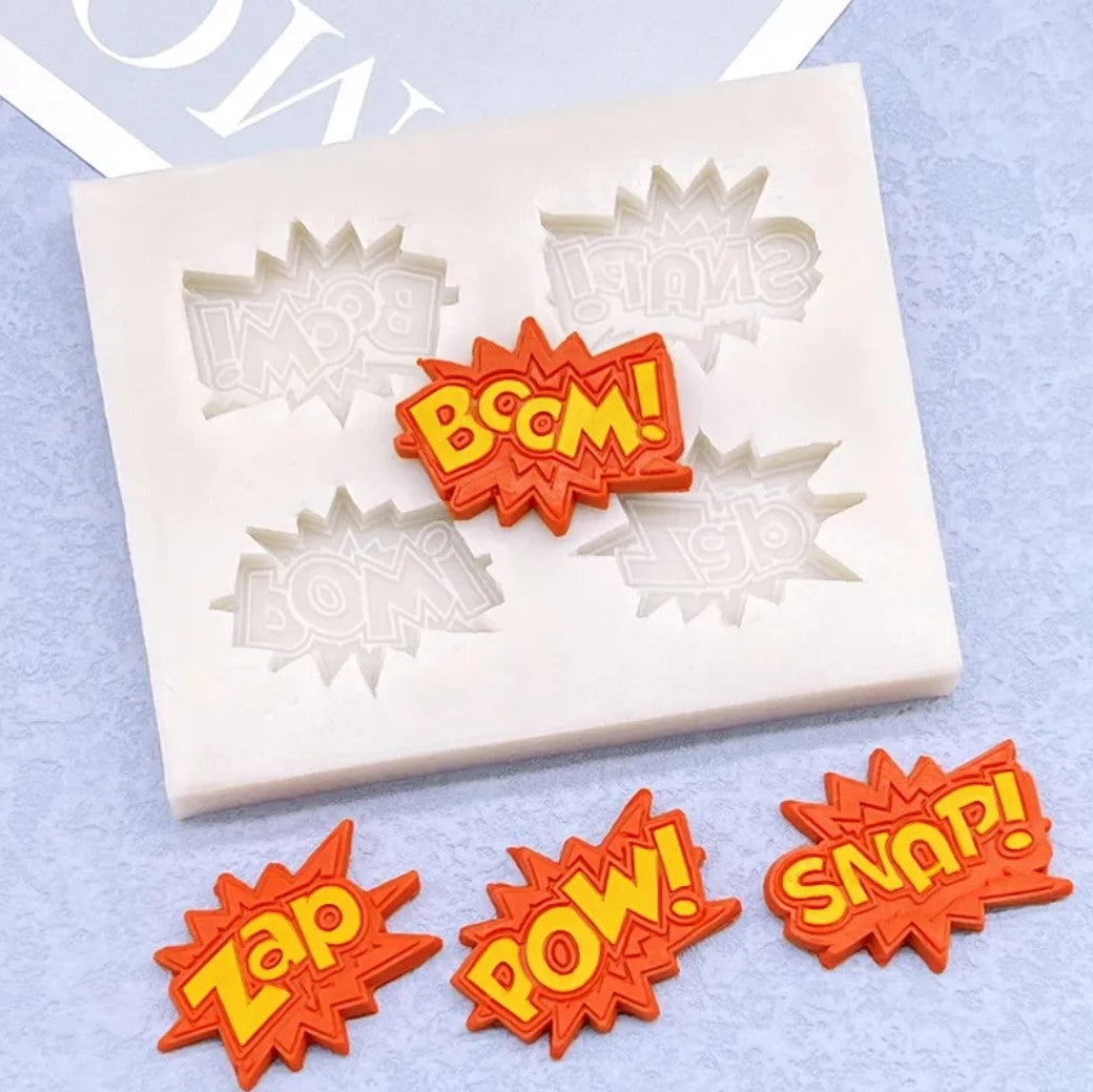 Pow! Boom! Snap! Zap! - Silicone Mold