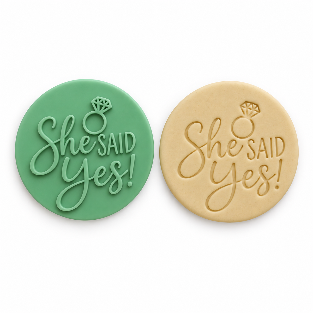 She Said Yes! - Fondant Embosser Stamp