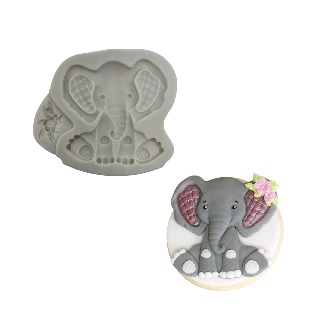 Sitting Elephant - Silicone Mold
