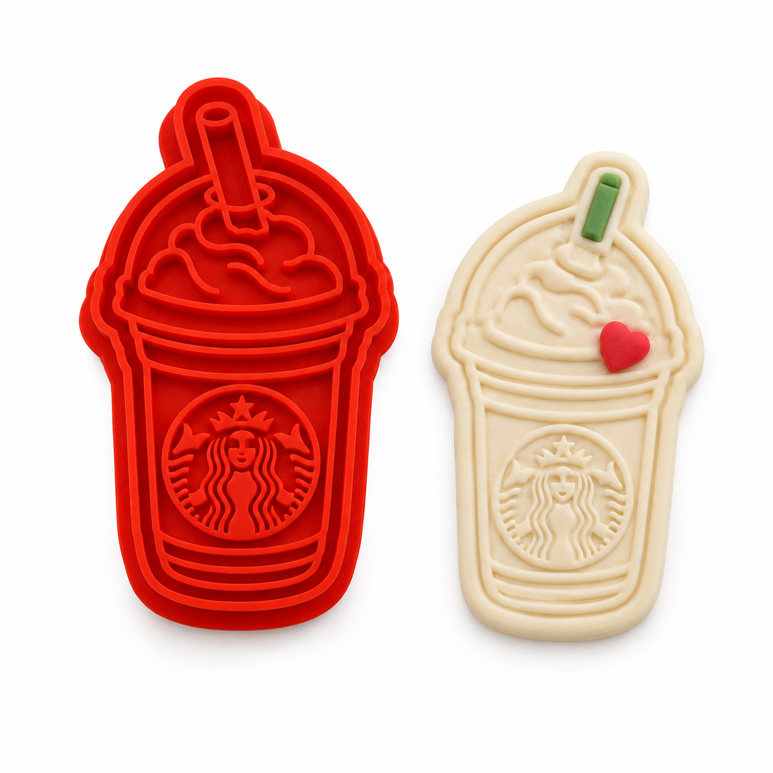 Starbucks Frappuccino Coffee Cup Cookie Cutter Stamp 