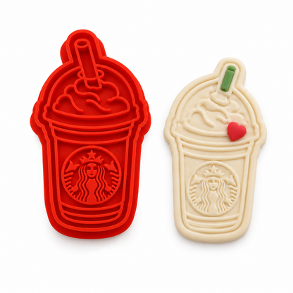 Starbucks Frappuccino Coffee Cup Cookie Cutter Stamp 