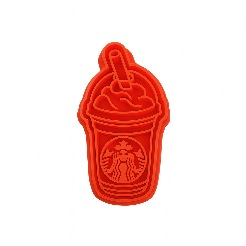 Starbucks Frappuccino Coffee Cup - Cookie Cutter Stamp 2-Pc. Set
