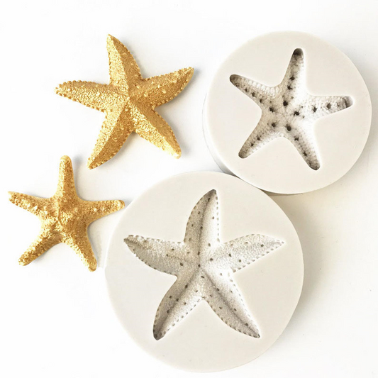 Sugar Starfish & White Knobby Starfish - Silicone Mold