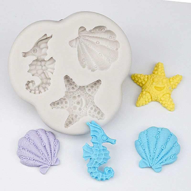 Starfish, Shell &amp; Seahorse - Silicone Mold