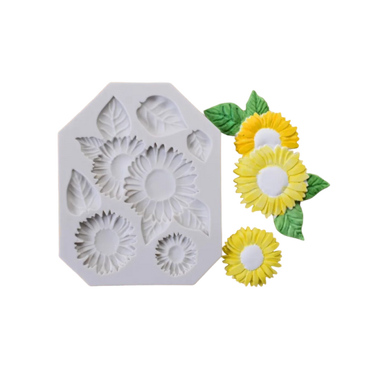 Sunflowers Leaves Silicone Mold