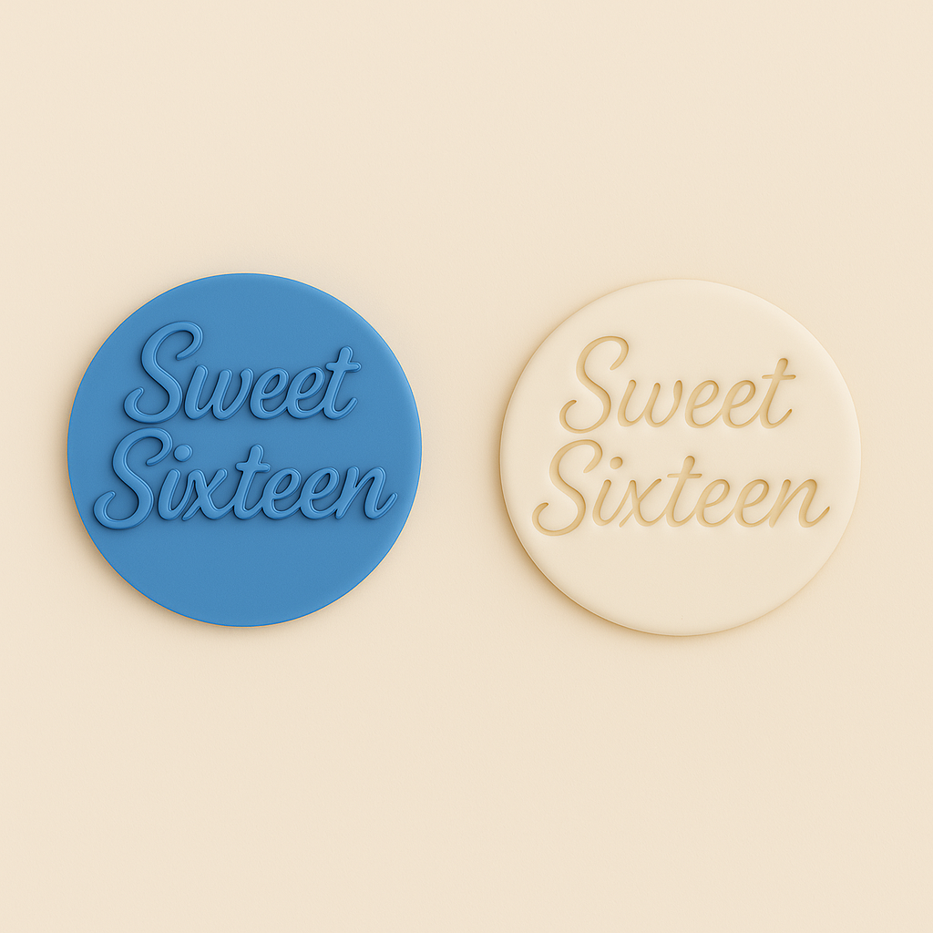 Sweet Sixteen - Fondant Embosser Stamp