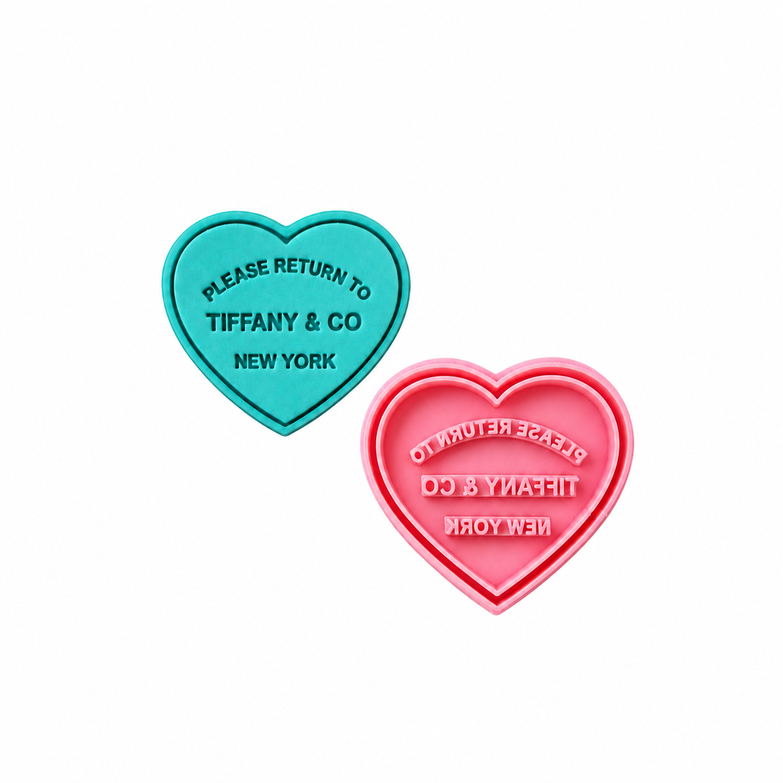 T &amp; Co Heart - Cookie Cutter Stamp 2-Pc. Set