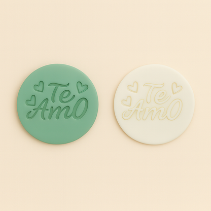 Te Amo - Fondant Debosser Stamp