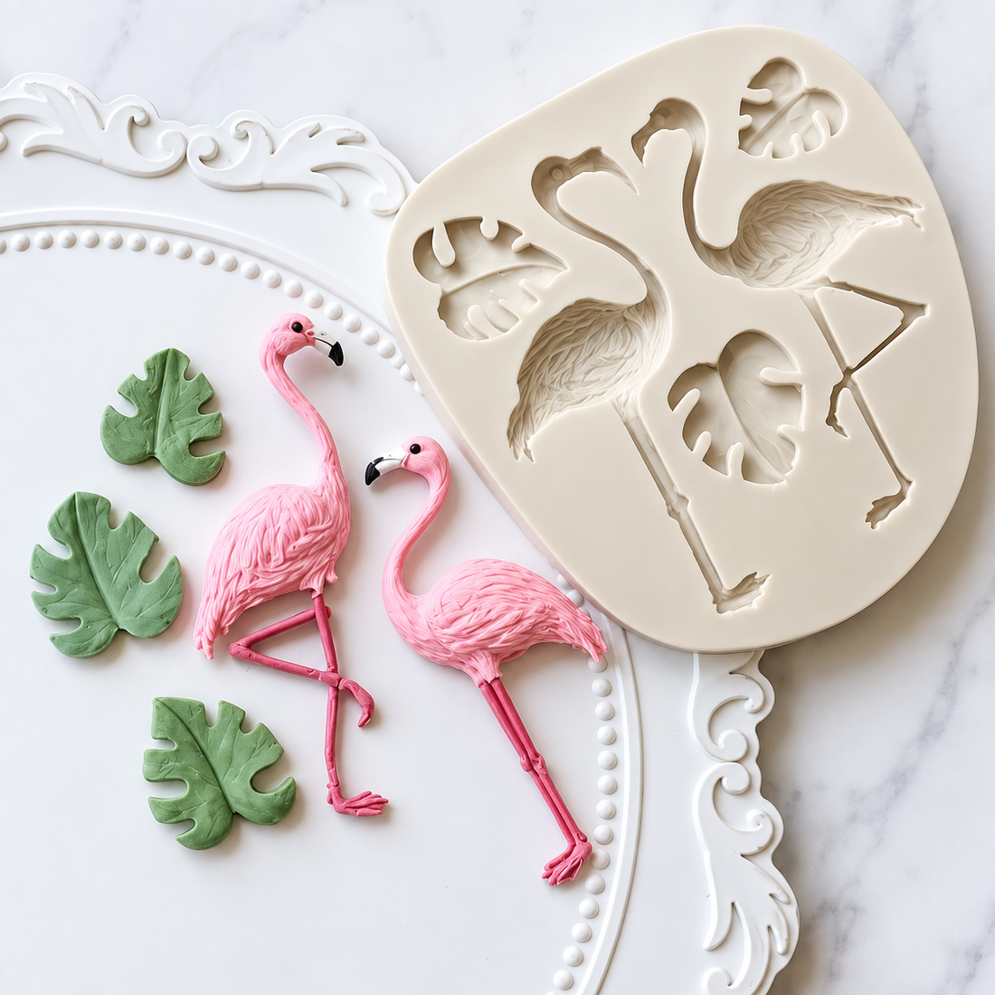 Tropical Flamingo - Silicone Mold