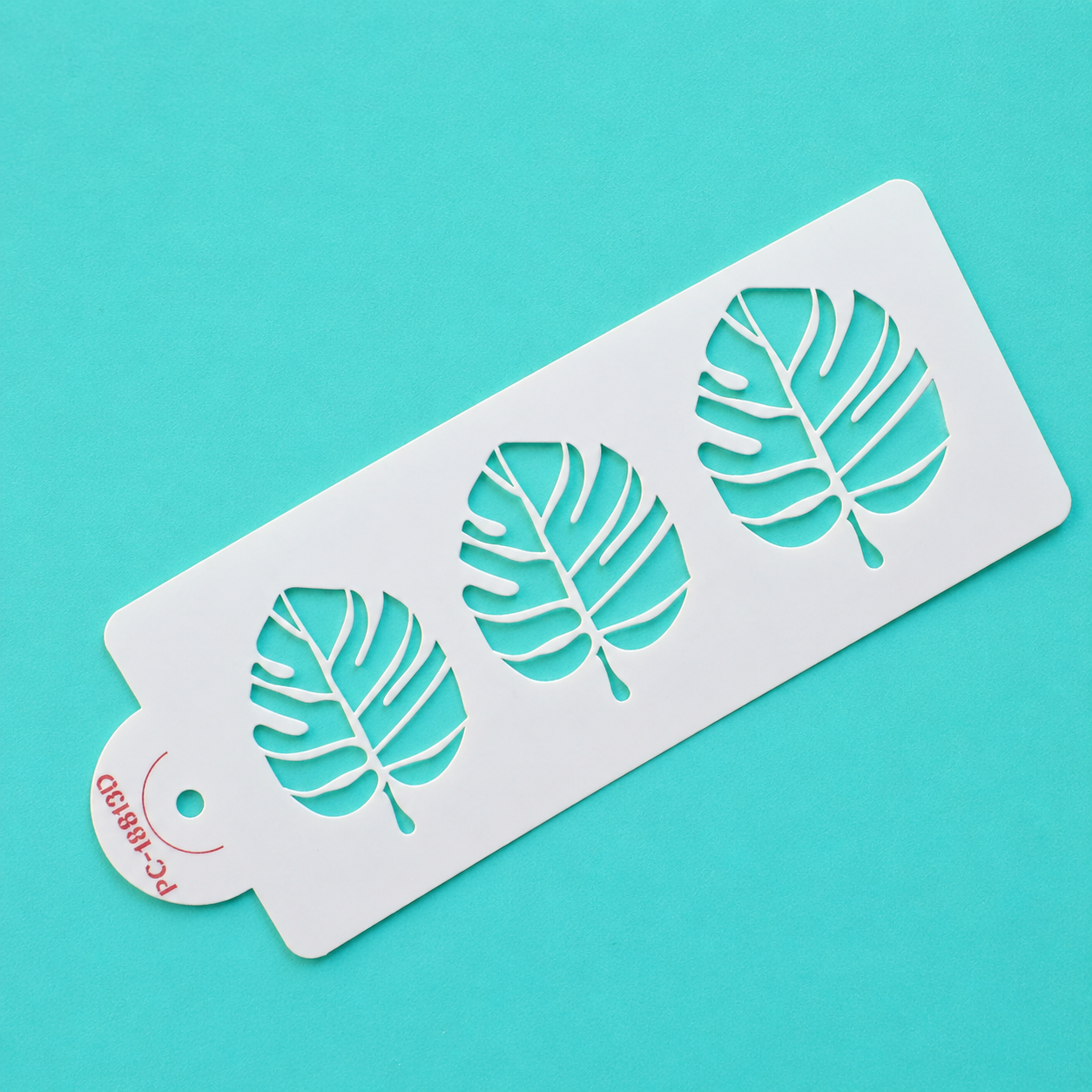 Tropical Monstera Palm Leaf Leaves Stencil 
