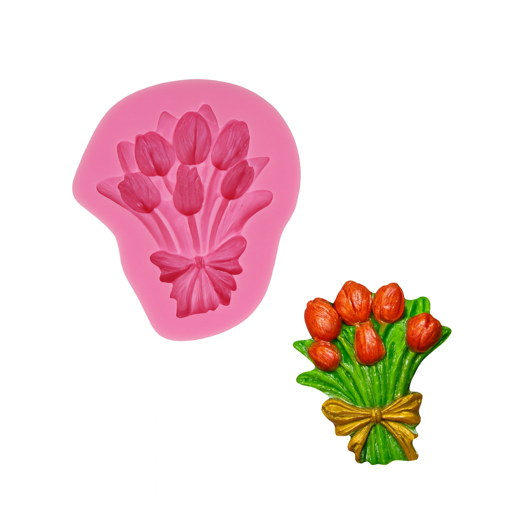 Tulip Flower Bouquet - Silicone Mold