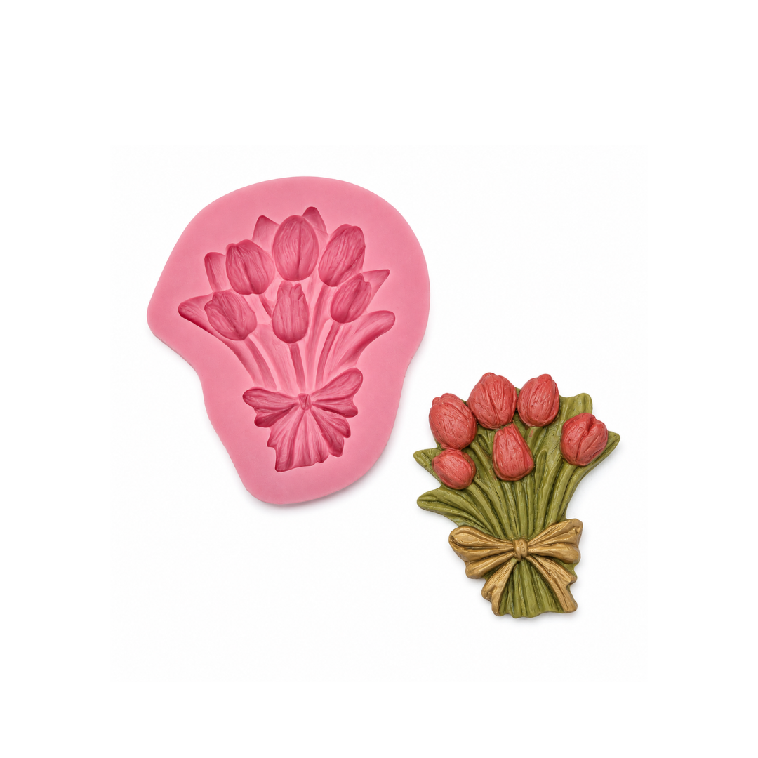 Tulip Flower Bouquet - Silicone Mold