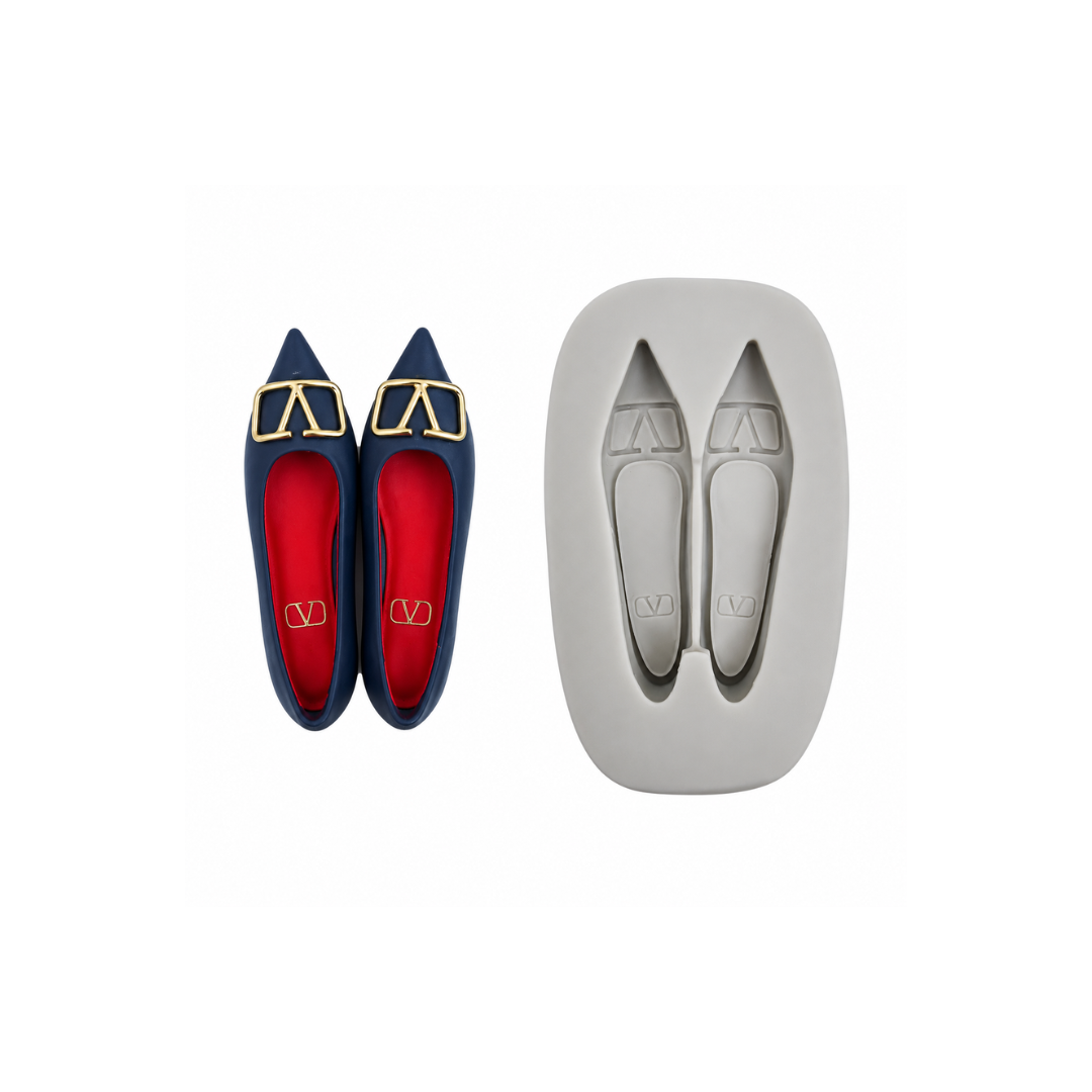 V Pointed Toe Pump Shoes - Silicone Mold
