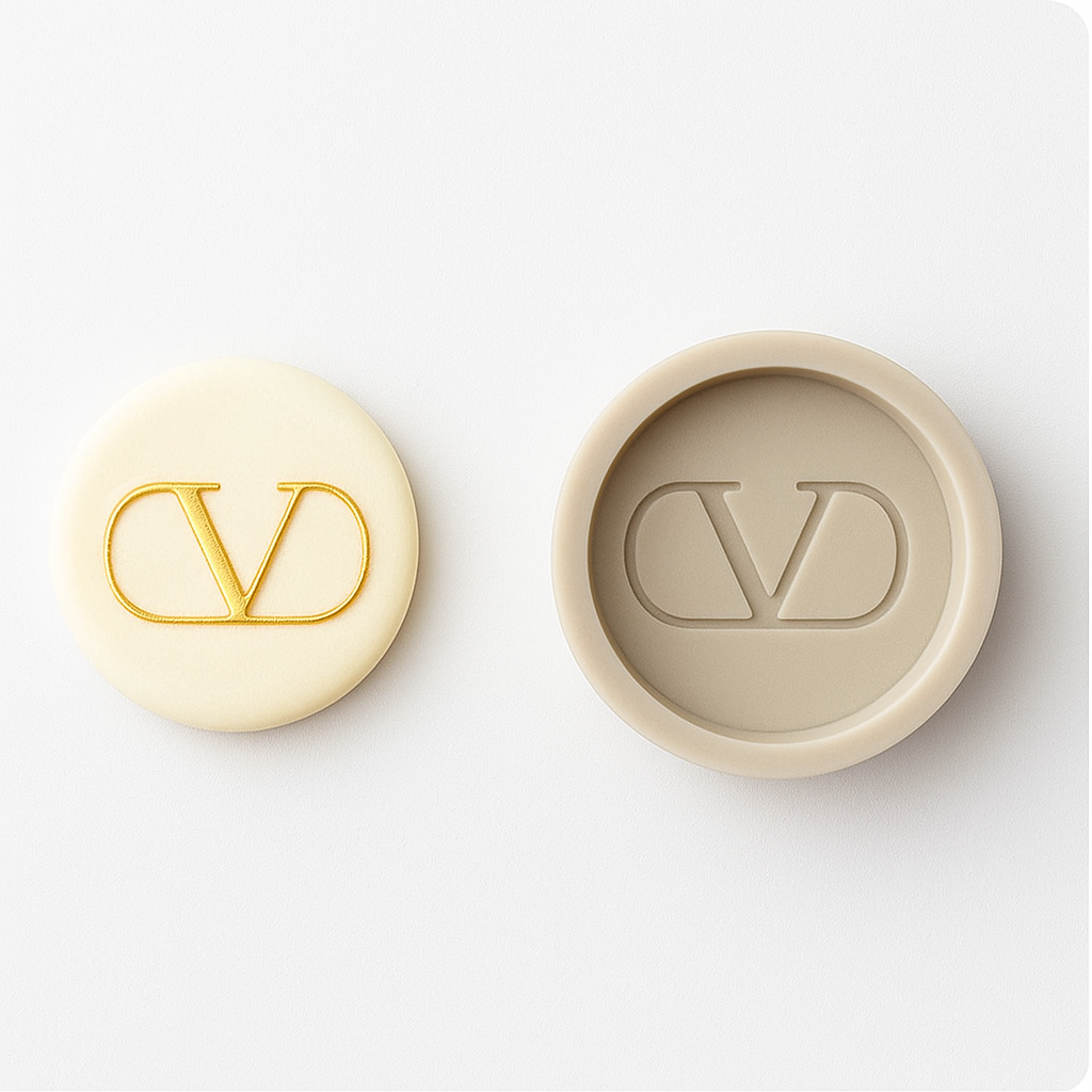 V Round Medal - Silicone Mold