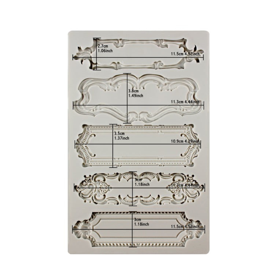 Vintage Baroque Mirror Frame - Silicone Mold