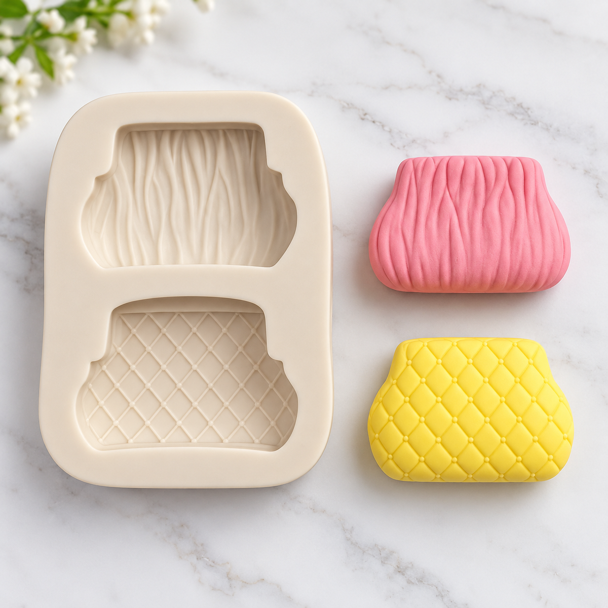 Vintage Quilted Purses – Silicone Mold