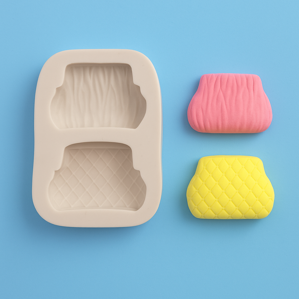 Vintage Quilted Coin Purse - Silicone Mold